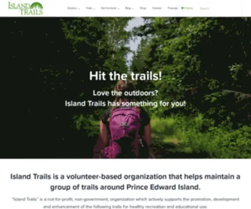 Islandtrails.ca(PEI's Best Hiking Trails) Screenshot