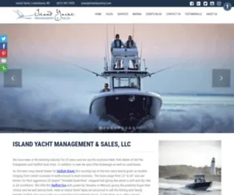 Islandyachtny.com(In the boating industry for over 10 years and we are excited to announce that Island Yacht Sales) Screenshot