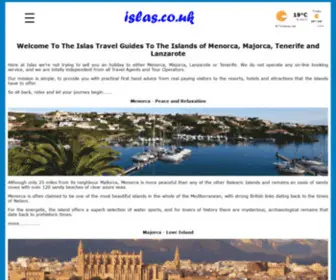 Islas.co.uk(Menorca) Screenshot