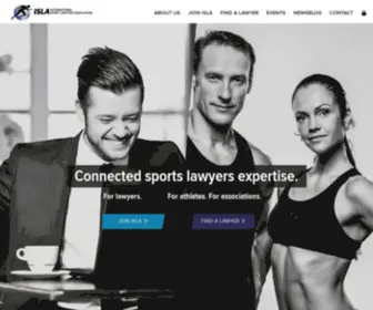 Islasportlawyer.com(International Sport Lawyers Association) Screenshot