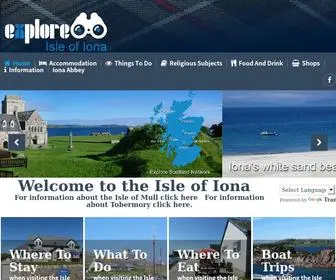Isle-OF-Iona.net(Isle of Iona lies close to Mull and is known for its Abbey) Screenshot