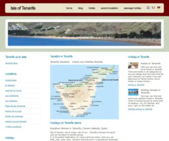 Isle-OF-Tenerife.com(Tenerife Vacation and Holidays) Screenshot