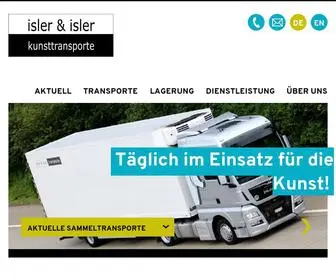 Isler-Isler.ch(Kunsttransporte) Screenshot