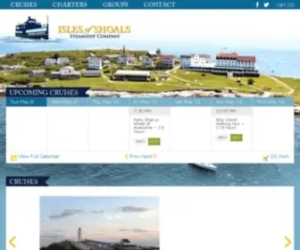 Islesofshoals.com(Isles of Shoals Steamship Company) Screenshot