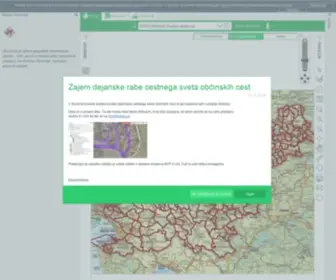 Islovenija.si(Spletni GIS portal iSlovenija) Screenshot