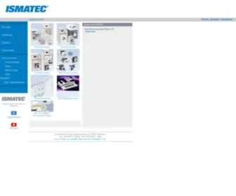 Ismatec.de(Manufacturer of tubing pumps) Screenshot