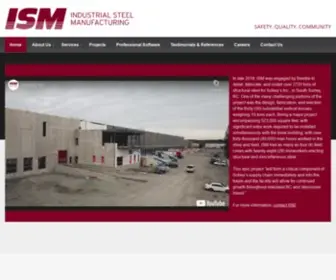 ISMBC.ca(Industrial Steel & Manufacturing Inc) Screenshot