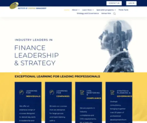 ISM.edu.au(Institute of Strategic Management) Screenshot