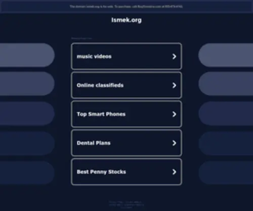 Ismek.org(The page cannot be displayed) Screenshot