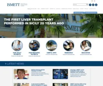 Ismett.edu(Istituto Mediterraneo per i Trapianti Ismett IRCCS) Screenshot