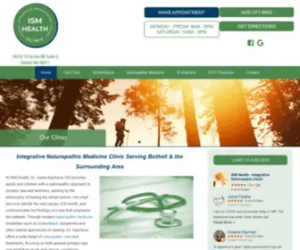 Ismhealth.org(Integrative Naturopathic Medicine Clinic in Bothell) Screenshot