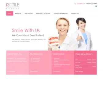 Ismiledental.com.sg(Dental Clinic) Screenshot