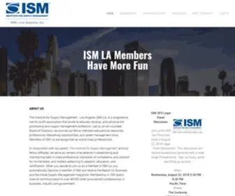 Ismla.org(Institute for Supply Management) Screenshot