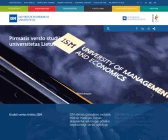 ISM.lt(ISM Vadybos ir ekonomikos universitetas) Screenshot