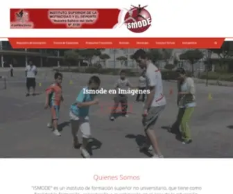 Ismode.com.ar(Instituto Superior de la Motricidad y el Deporte) Screenshot