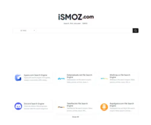 Ismoz.com(Search, find, discover) Screenshot