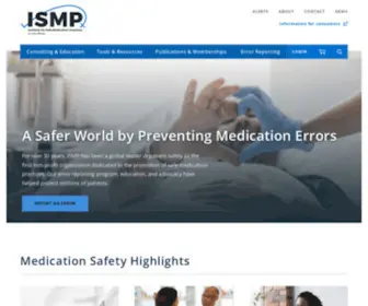 ISMP.org(Institute For Safe Medication Practices) Screenshot
