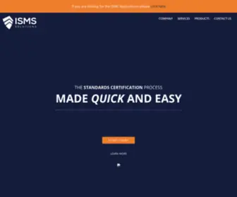 Ismssolutions.com(ISMS Solutions) Screenshot