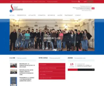 ISMT.rnu.tn(Université de Tunis Institut Supérieur de Musique de Tunis) Screenshot