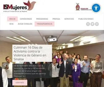 Ismujeres.gob.mx(Instituto Sinaloense de las Mujeres) Screenshot