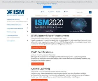 ISM.ws(Institute for Supply Management) Screenshot