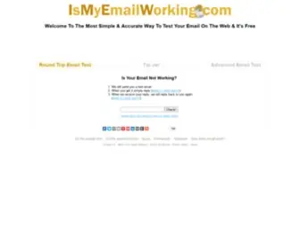 Ismyemailworking.com(Think your email) Screenshot