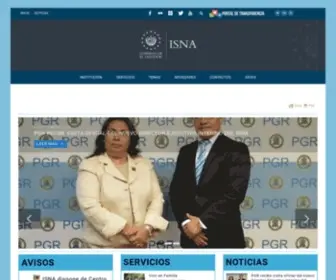 Isna.gob.sv(Sitio institucional ISNA) Screenshot