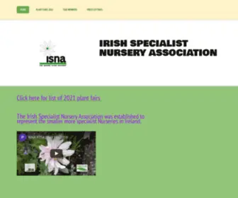 Isna.ie(Irish Specialist Nurseries Association) Screenshot