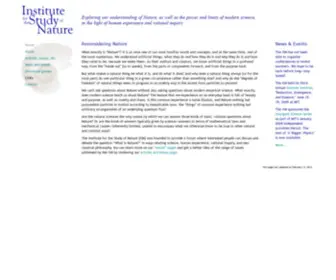 Isnature.org(Institute for the Study of Nature) Screenshot