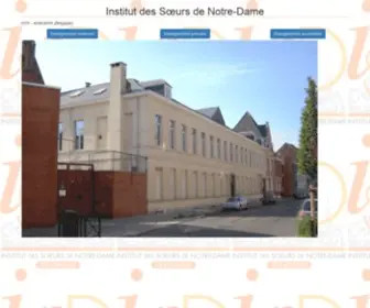 ISND.be(Institut des Sœurs de Notre) Screenshot