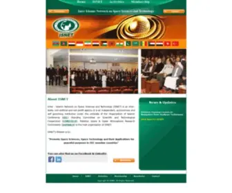 Isnet.org.pk(Inter Islamic Network on Space Sciences and Technology) Screenshot