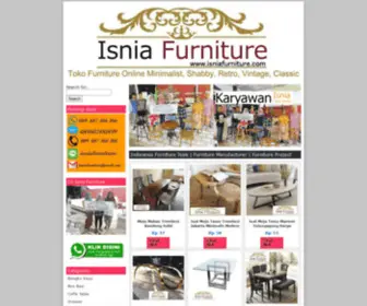 Isniafurniture.com(Indonesia Furniture Teak) Screenshot