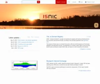 Isnic.is(ISNIC Lénaskrá) Screenshot
