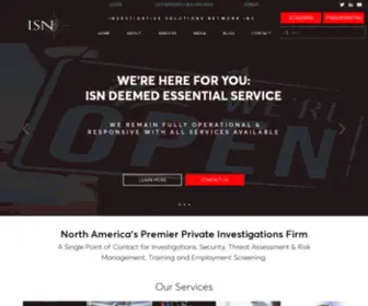 Isninc.ca(Investigative Solutions Network Inc) Screenshot