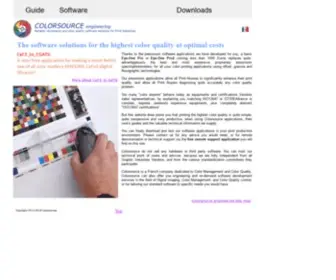 Iso12647Solution.com(Colorsource reliable ISO12647 information and application software for Print Industries and the Graphic Supply chain) Screenshot