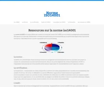 Iso14001.fr(Norme iso14001 et certification iso 14001) Screenshot