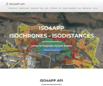 Iso4APP.net(Isochrones Map (Travel Time Map) and Isodistances Map (5.4.0)) Screenshot