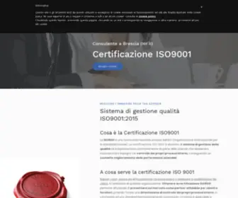 Iso9001Brescia.it(Certificazione ISO 9001 Brescia) Screenshot