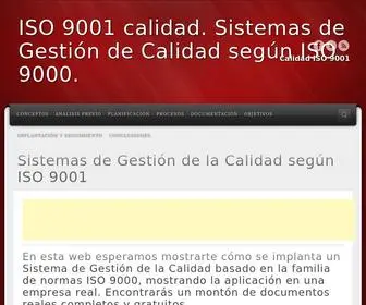 Iso9001Calidad.com(Sistemas de Gestión de la Calidad según ISO 9001ISO 9001 calidad) Screenshot