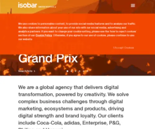 Isobar.nl(A Modern Communications Agency) Screenshot