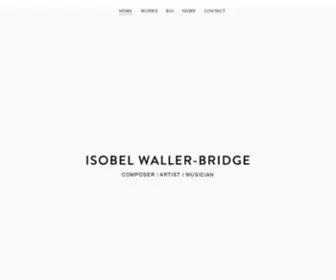 Isobelwaller-Bridge.com(Isobel Waller) Screenshot