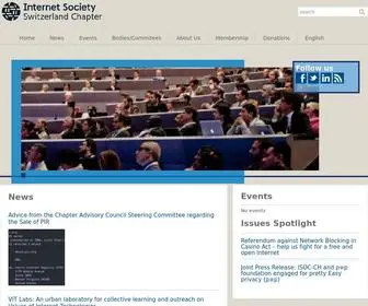 Isoc.ch(ISOC Switzerland ChapterISOC Switzerland Chapter) Screenshot