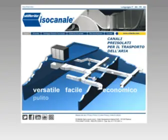 Isocanale.com(Condotti Preisolati per il Trasporto dell'Aria) Screenshot