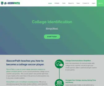 Isoccerpath.com(ISoccerPath teaches high school students how to become a college soccer players) Screenshot