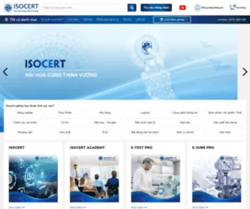 Isocert.net(Chứng Nhận ISO) Screenshot