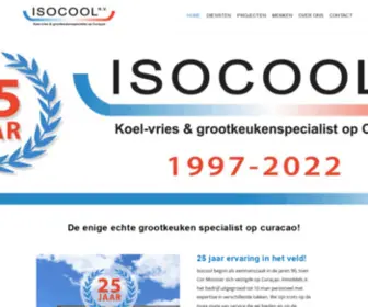 Isocoolcuracao.com(Vries en Grootkeukenspecialist op Curacao) Screenshot