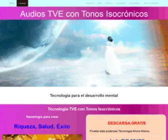 Isocronico.com(Audios Tecnologia de vibracion especifica tve con Tonos Isocronicos) Screenshot