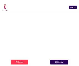 Isodate.co(Virtual Speed Dating and Matchmaking Events for Singles) Screenshot