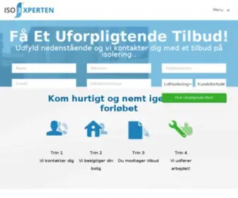 Isoexperten.dk(Home) Screenshot