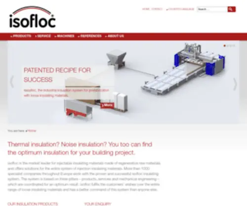 Isofloc.com(Noise insulation) Screenshot